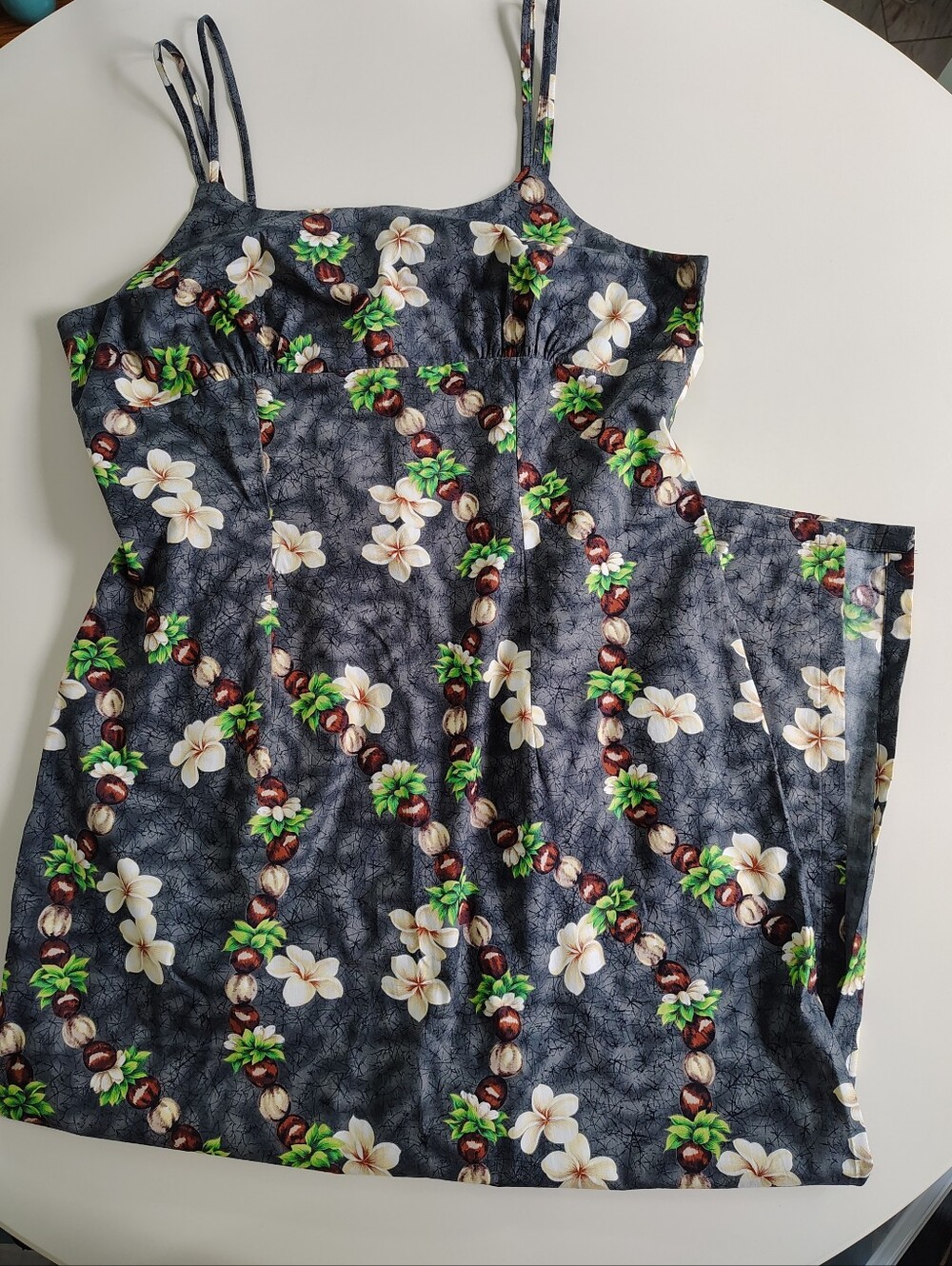 Vintage Classic Hawaiian Sundress 100% Cotton Made In Hawaii XL